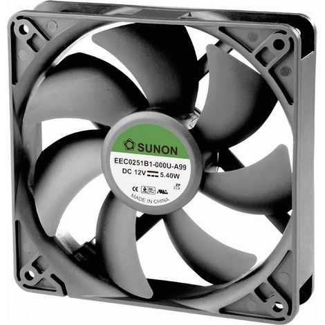 Sunon EEC0251B1-000U-A99 Axiallüfter 12 V/DC 183.83 m³/h (L x B x H) 120 x 120 x 25 mm