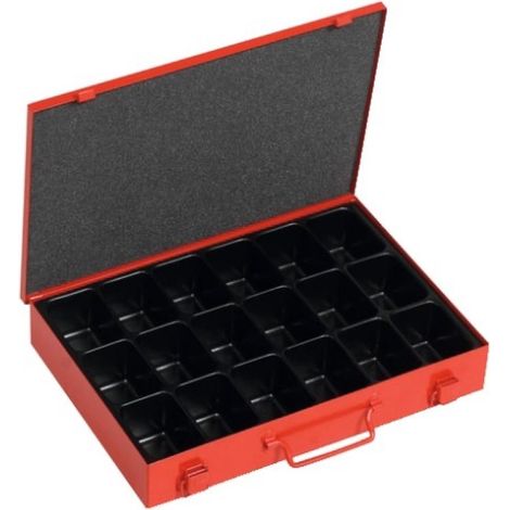 Coffret de rangement 335 x 250 x 53 mm - 18 casiers thermoformés - Sori (1/2)