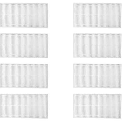 Lot de 8 filtres HEPA de rechange pour robot aspirateur compatible avec balayeuse Eureka E10S (1/4)