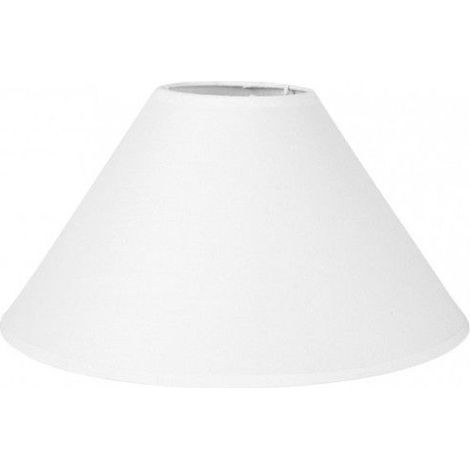 Abat-jour - Rond - Blanc - Pour lampe - Base 30 cm - Culot E27 avec réducteur