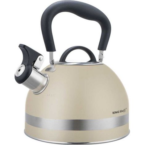 Bouilloire - Acier Inoxydable - 1 8 L - Sifflet Integré - Pour Feu Gaz Electrique Induction - 1 Piece (1/5)
