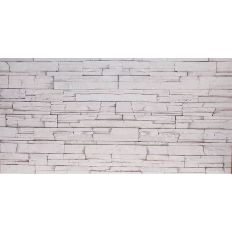 Panneau décoratif 50x100 cm dis. pièces en pierre : 15 - Salon