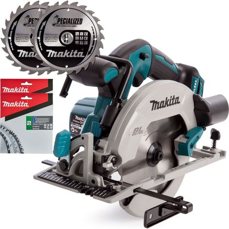 Makita DHS680Z 18v Lithium Brushless Circular Saw 165mm - 2 x Specialized Blade (1/5)