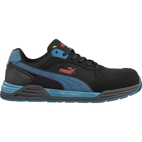 Puma Frontside BLK/BLUE Low S1PS ESD Zapatos de seguridad veganos - 43 (EU) - Negro