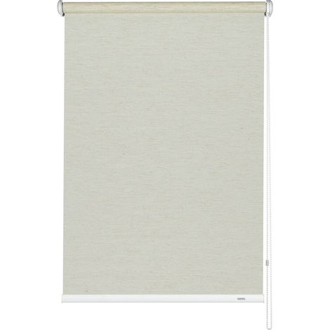 Gardinia Tenda a Rullo con Catenella Laterale, Installazione a Parete, soffitto o nicchia, Trasparente, Opaca, Kit di Montaggio Incluso, Silvalin Naturale, 92 x 180 cm (BxH), Beige, Tessuto (1/4)
