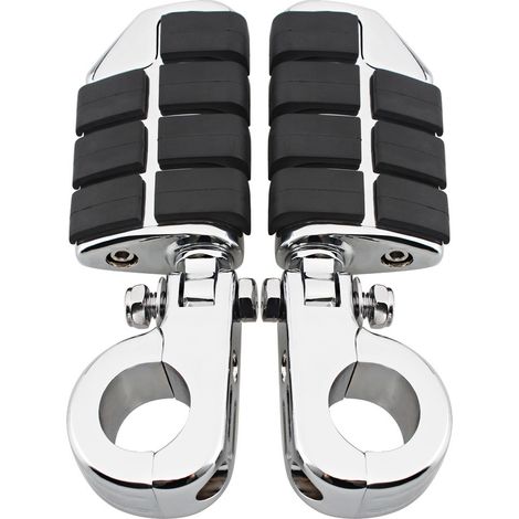 Support de fixation pour repose-pieds de pare-chocs de 32 mm ou 38 mm, compatible avec les motos Harley-Davidson.