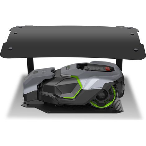 Wolketon Garaje para cortacésped Techo plegable Estructura de acero Garaje para cortacésped Protección exterior 73x57x40cm Techo negro (1/4)