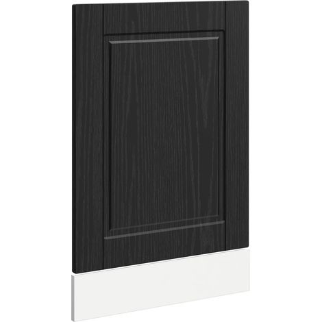 Dishwasher Panel PORTO Black Oak 45 x 1.5 x 57 cm vidaXL