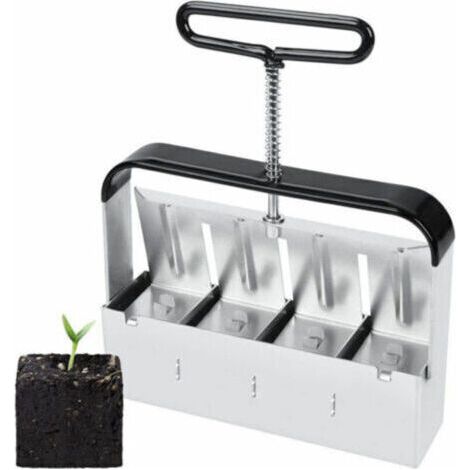 Semoir,Presse Motte pour Semis, Outil De Blocage de Sol, pour Serre de Jardin Bloqueur de Sol pour Plantules, Boutures, Serres, Semoir À Graines (1/5)
