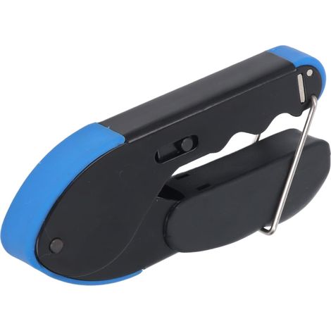 Pince à Sertir pour Câbles Coaxiaux, Outil de Compression de Précision Durable pour Câbles RG59 RG6, Conception Ergonomique pour une Utilisation Confortable avec Poignée de Verrouillage (1/5)