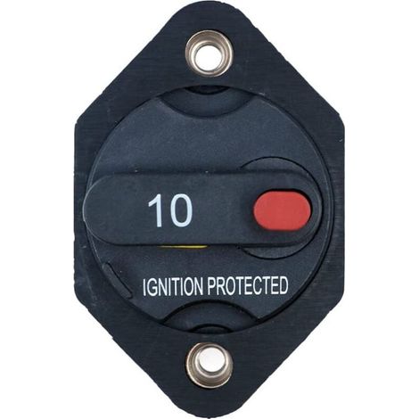 Interruttore automatico fusibile inverter con pulsante di ripristino manuale per auto camion camper rimorchio marino impermeabile 12V-32V - 10A (1/4)