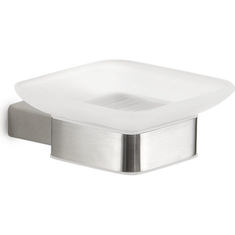 Portasapone da muro in acciaio inox AISI 304 e Cromall A511 Gedy serie MAUI Satinato