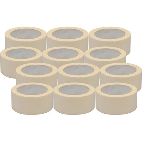 Dapetz ® Premium Masking Tape 48 Rolls (50mm x 50m) White Masking Tape Painting Tape for Painters, Decorators Professional DIY Use Painting Office Home Crafts and More (1/5)