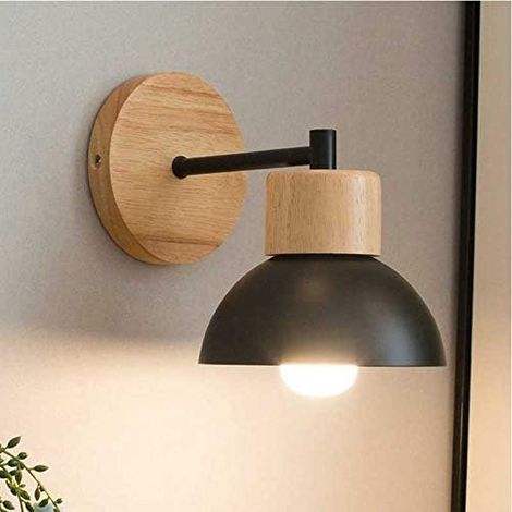 Moderne Créatif Applique Murale Lampe Murale Simple Lampe de Mur Fer E27 Base Nordique Style Art Déco pour Chambre, Salon (1/4)