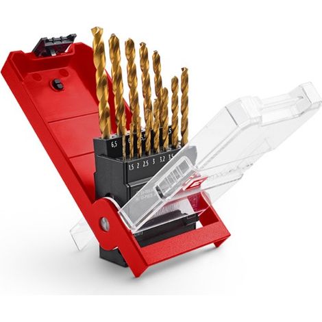 Juego de 13 brocas de titanio HSS-TiN para metal EINHELL 49427013 (1/4)