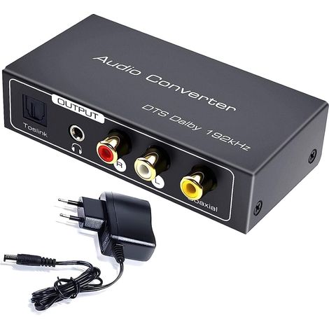 1 Extracteur Audio HDMI, Convertisseur DAC 192kHz, Sortie Optique SPDIF, Adaptateur Stéréo 3.5mm, pour TV Home Cinéma