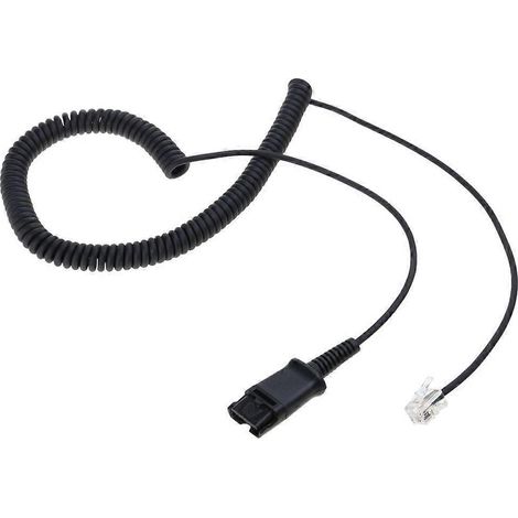 Câble de remplacement pour casque téléphonique QD J100, 1600, 9600