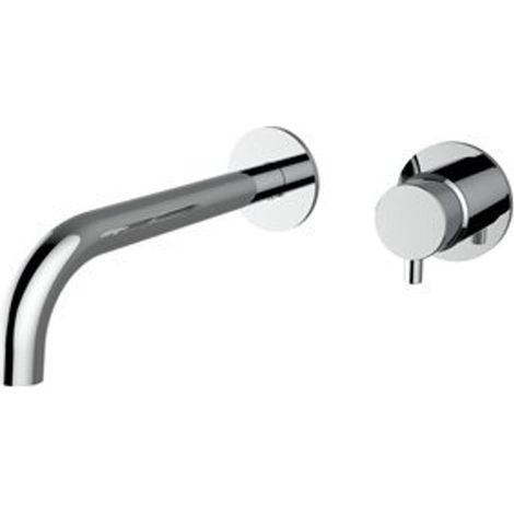 Plieger Napoli robinet mural encastré 1 levier avec bec de 23,8 cm démarrage à froid chrome (1/3)