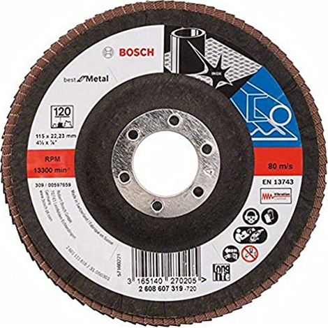 Bosch PRO X571  disco lamellare 115  mm G120  - 2608607319 (1/4)