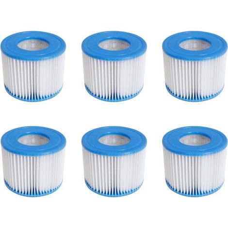 Royaluxe – Filterkartusche für Whirlpools der Größe VI, passend für Bestway, Coleman SaluSpa 90352E 58323, 6er-Packung (1/5)