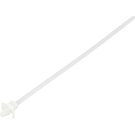 TRU COMPONENTS TC-13030688 TC-WM-200-4.8-N Kabelbinder 200 mm 4.8 mm Natur mit Flügelverschluss, che
