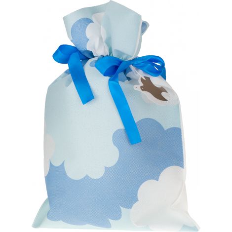 1321 Öko-Geschenktasche 30x45cm Wolken (1/4)