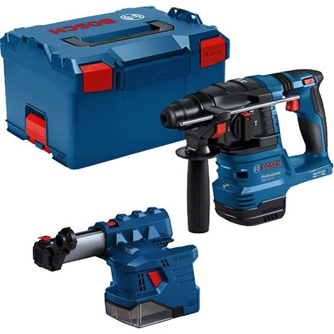 Bosch Professional 18V System martillo perforador a batería GBH 18V-22 (SDS plus, indicado para orificios 6/10 mm, KickBack Control y Vibration Control, GDE 18V-12,L-BOXX)