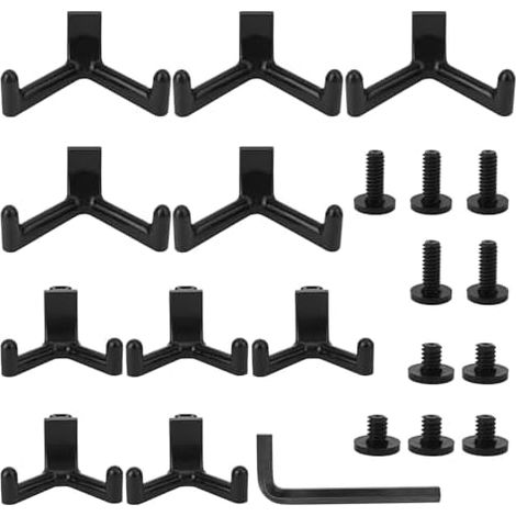 21pcs Crochets pour Outils Suncast et Lifetime, de Rangement Abri Jardin Mural Garage Étagères Accessoires Pelles Râteaux Organisateurs - (1/5)