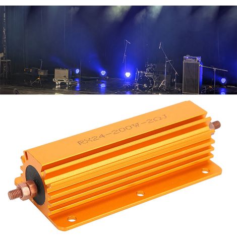 Résistance de puissance 200W 2R RX24 Professionnel - Boîtier aluminium pour fournitures électriques industrielles (1/5)