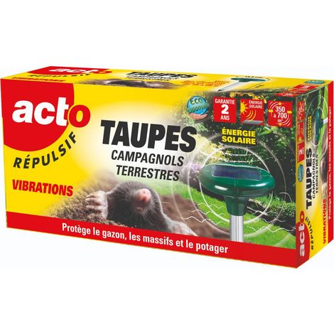 Répulsif TAUPES Campagnols Terrestres à Énergie Solaire - 350m² (1/5)