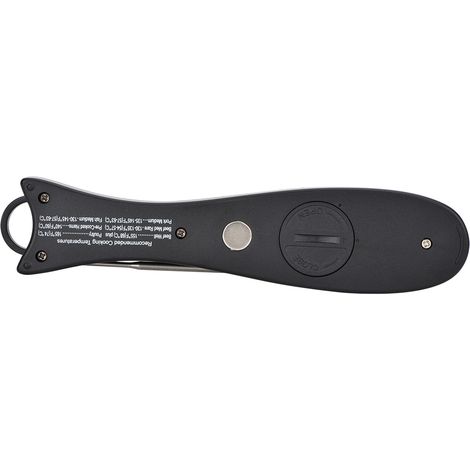 Thermomètre à Barbecue et Four à Bois - Gauge de Température pour Grill Charcoal - Rouge et Noir - ABS Inox - Gamme -50°C à 300°C - Avec Fonction °C/°F et Mémoire (1/5)