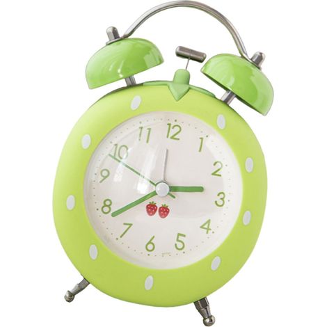 Réveil silencieux à quartz fraise pour dormeurs lourds, enfants (1/5)