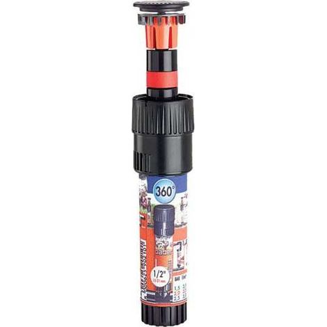 Claber – Micro-asperseur 180° pour irrigation potagers – Basse consommation d'eau – Zone humide semi-circulaire – Raccord 1/2' pour tuyau collecteur