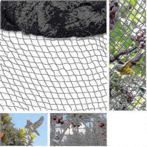 Filet anti-oiseaux 15 m x 15 m en PEHD stabilisé aux UV, mailles de 5 cm x 5 cm, référence M 2025 (1/5)