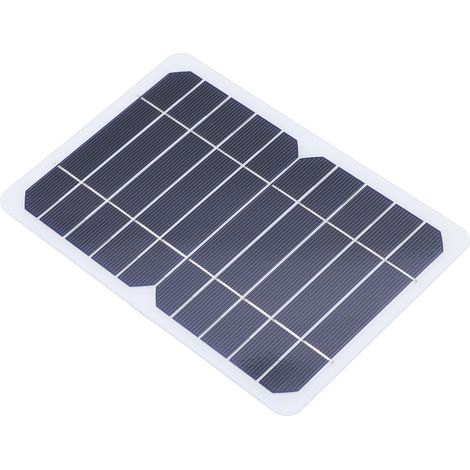 Panneau Solaire de Charge 5W 5V Haute Efficacité Faible Lumière Écologique Chargeur Solaire (1/5)