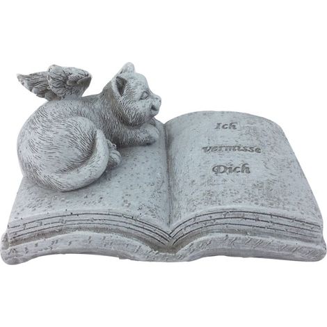 TrendLine Grabsteinschmuck mit Katze 11 x 7 x 6 cm Skulptur