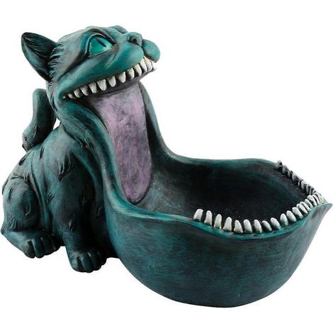 Bol à bonbons d'Halloween, statue de chat, bol à clés, cadeau chat à grande gueule, comme sur la photo (1/5)