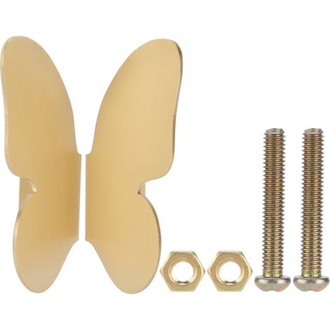 Decorative Butterfly Wardrobe Door Handles Copper Cabinet Pulls Handles Drawer Knobs (1/5)