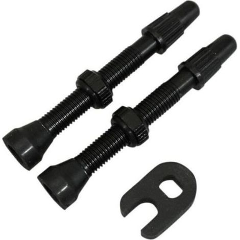 Valve de pneu tubeless obus démontable - noir - 44 mm (1/4)