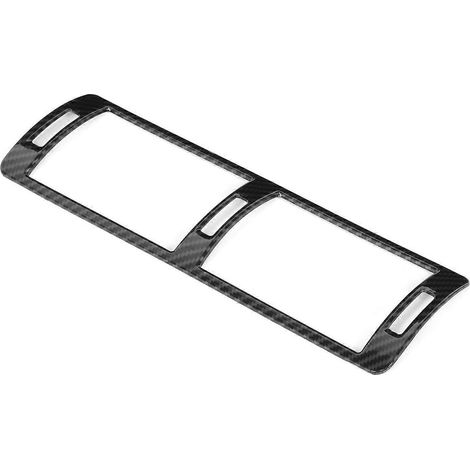 Baguette décorative pour la bouche d'aération centrale du système de climatisation, compatible avec BMW Série 5 E39 (1996–2003), en fibre de carbone (1/5)
