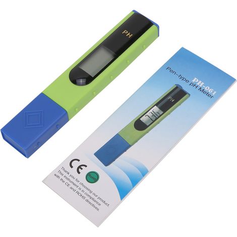 Medidor pH Digital Portátil, Resolución 0.01 y Compensación Automática de Temperatura, Pantalla LCD – Ideal para Acuarios, Piscinas e Hidroponía (1/5)