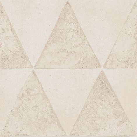 Carrelage Imitation Carreaux De Ciment 20x20 ART CRAFT Pomice Triangoli (0,96m²) - Les Carreaux de Jean