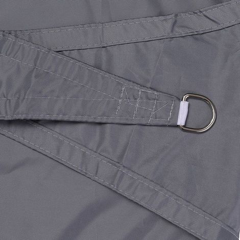 Voile d'ombrage 3x4m rectangulaire résistant aux UV extérieur imperméable extérieur voile d'ombrage tissu Oxford pour pergola arrière-cour jardin terrasse gris clair-RAPANDA (1/4)