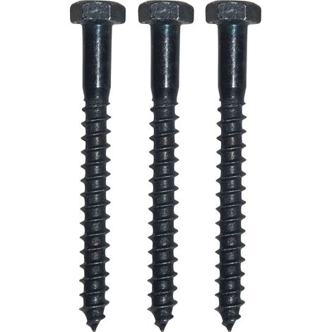 Schraubenset für Plattenkegel Kegeldorn ø 18 + 20 mm,Schwalben. schwarz verzinkt (1/2)