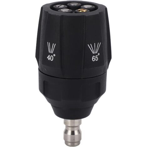 Sollbry Buse de Nettoyeur Haute Pression 5 en 1 Réglable à 360 Degrés Embout de Tête de Pulvérisation Multi-rotation 1/4in Connecteur Rapide pour la Pulvérisation D'eau, équipement Agricole