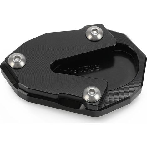 (Noir SANS LOGO) Compatible avec les motos YAMAHA YZFR6 YZF R6 2013-2022 : béquille latérale, extension et plaque de support maxpower (1/4)