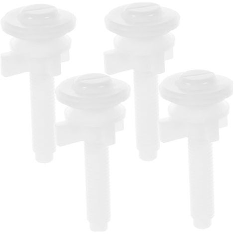 CCYKXA 4-Piece Toilet Seat Fixing Screw Set, Replacement Toilet Seat Accessory Kit (1/5)