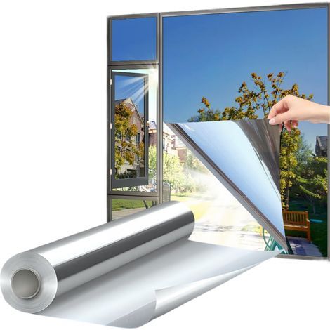 Film Miroir Pour Vitre - 50 x 200 cm - Protection UV 99 % - Réduction Chaleur 6 à 8 °C - Application Sur Vitre Plane (1/5)
