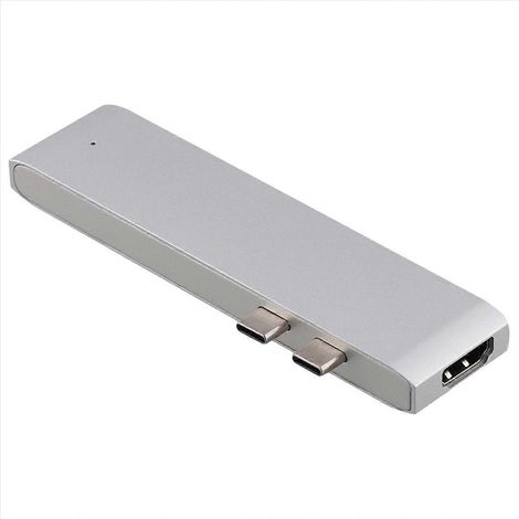 7-in-1 Dual-USB-Typ-C-Hub, USB-Typ-A-Adapter (1/5)
