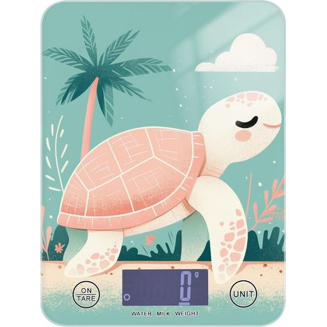 Sweet Cute Turtle Peach Balance alimentaire étanche pour usage (1/5)